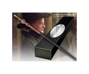 Replica the noble collection harry potter minerva mcgonagall varita con caja y placa de identificacion