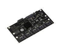 Replicador Puerto Multiplicador 5 SATA 3.0 6G. Chipset JMB575. Con Cordones