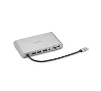 Replicador USB-C Kensington UH1440P 85W 4K DP/HDMI/VGA 3xUSB-A SD Ethernet Plata
