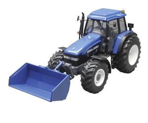 Replicagri Tractor New Holland 8360 con pala hidráulica frontal para niños (unisex), agricultura, pequeño, 1:32, 1 cuenta