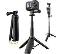 Repmidfer Mini trípode para selfie de 30,5 cm, compatible con DJI Osmo Pocket 3/4, Action 5 Pro/6, GoPro Hero 13/12/11, Insta360 X5, agarre portátil para viajes, senderismo, vlogging