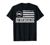 Repo Repoman Repo Man Bandera Estadounidense patriótica Retro Camiseta