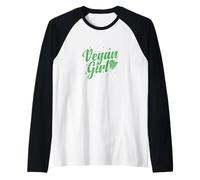 Repollo Vegano Chica Camiseta Manga Raglan