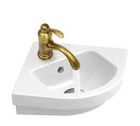 Repomanda Grifo de baño de latón monomando para lavabo, suministro de agua caliente y fría, grifos de lavabo para hogares, restaurantes, centros comerciales, escuelas, empresas (latón antiguo)