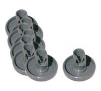 REPORSHOP - Kit Rueda Cesto Lavavajillas compatible con Zanussi Electrolux 8 Unidades Inferior 50286965004