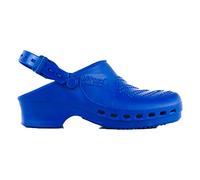 REPOSA Complete - Zuecos Sanitarios Mujer y Hombre en Goma SEBS Sin Látex, Zuecos Enfermera Anatómicos con Correa Trasera Ajustable, Zapatos Sanitarios Esterilizables, Antishock y Transpirables