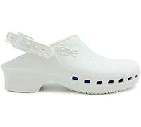 REPOSA Complete - Zuecos Sanitarios Mujer y Hombre en Goma SEBS Sin Látex, Zuecos Enfermera Anatómicos con Correa Trasera Ajustable, Zapatos Sanitarios Esterilizables, Antishock y Transpirables