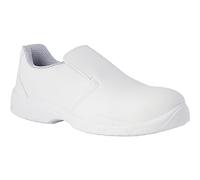 REPOSA Nurse - Zapatos de Trabajo Hombre y Mujer con Puntera de Seguridad, Zapatos Sanitarios Mujer Cerrados sin Cordones, Zapatillas Antideslizantes para Enfermería y Cocina Antishock y Antiestáticas