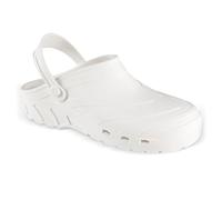 REPOSA Power Zuecos Sanitarios Mujer y Hombre, Zapatos de Enfermería en Eva Reticulada, Zueco Sanitario Cómodo y Ligero, Parte Superior Sanitaria Cerrada con Agujeros Laterales y Plantilla Anatómica