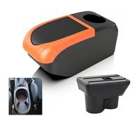 Reposabrazos Automóvil Para Opel Para Corsa E 2014 2015 2016 2017 2018 2019 Reposabrazos Central Interior Caja Almacenamiento Accesorios Para Coche(A2 6usb Orange)
