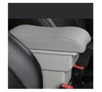 Reposabrazos Caja Reposabrazos Para Hyundai I10 2024 Con Carga USB Compartimento Central De Almacenamiento De Doble Capa Portavasos Y Cenicero Reposabrazos Central(B-Gray)