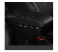 Reposabrazos Caja Reposabrazos Para Seat Para Toledo Compartimento Central Almacenamiento Contenido Asiento Portavasos Cenicero Interfaz USB Piezas De Coche Reposabrazos Central(Double Black Red)