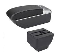 Reposabrazos Central Ajustable Para Mazda 2 Y Para Demio, Protector De Espacio Almacenamiento Interior, Accesorios Repuesto(D3 Black white)