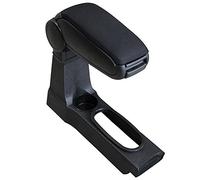 Reposabrazos Central - apoyabrazos con Compartimento - tapizado - Polipiel - Negro