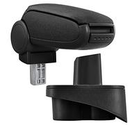 Reposabrazos central - apoyabrazos con compartimento - tapizado - tela - negro