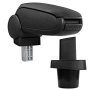 Reposabrazos central - apoyabrazos con compartimento - tapizado - tela - negro