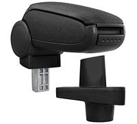 Reposabrazos central - apoyabrazos con compartimento - tapizado - tela - negro