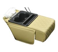 Reposabrazos Central - Cojín impermeable elástico soporte para vaso de teléfono | Alfombra Reposabrazos auto,para camiones SUV de viaje por carretera camping largos viajes actividades familiares