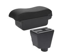 Reposabrazos Central Para Clio 4 3 III IV 2010-2020 Compartimento Reposabrazos Para Coche Accesorios Caja Almacenamiento Soporte Cenicero Superficie Curva Auto Apoyabrazos(C2 Black line NO USB)