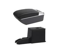 Reposabrazos Central Para DATSUN MIDO ONDO Reposabrazos Para Datsun On-DO Datsun Mi-DO Almacenamiento Central Con Reposabrazos Coche Retrofit Con USB Reposabrazos Coche(D black line 7USB)