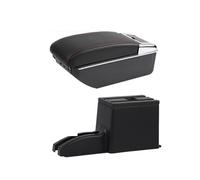 Reposabrazos Central Para DATSUN MIDO ONDO Reposabrazos Para Datsun On-DO Datsun Mi-DO Almacenamiento Central Con Reposabrazos Coche Retrofit Con USB Reposabrazos Coche(D red line 7USB)