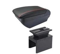 Reposabrazos Central Para Fita 500L Reposabrazos Caja De Almacenamiento Para Consola Central Piezas De Repuesto Accesorios Para Coche Apoyabrazos Central(F Black Red No USB)