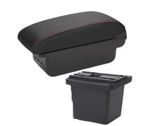 Reposabrazos Central Para Hyundai Para Elantra Touring Para I30 FD I30cw 2007-2011 Reposabrazos Almacenamiento Reposabrazos Accesorios Modernización Apoyabrazos Consola(B1 Black red 3USB)