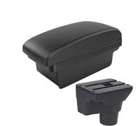 Reposabrazos Central Para Kia K2 Para RIO 2011-2016 Reposabrazos Central Accesorios Decorativos De Doble Capa Caja Apoyabrazos(A2 Black line NO USB)