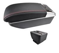 Reposabrazos Central para Mazda 2 Demio 2008-2013 Caja De Almacenamiento para Consola Central Consola Central reposabrazos(Red Thread)