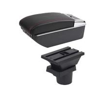 Reposabrazos Central Para MINI Para Cooper R50 R52 R53 R56 R57 R58 F55 F56 F57 Para Countryman R60 F60 Reposabrazos Central Caja De Almacenamiento Apoyabrazos Central(D red line 7USB)