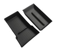 Reposabrazos Central Para Model Y Para Juniper 2025 Interiores Centro Contral Organizador Almacenamiento Bandeja Reposabrazos Caja Tapete Inferior Portatarjetas(2pcs)