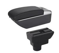 Reposabrazos Central Para Opel Para Corsa D Reposabrazos De Coche Respaldo Interior Retrofit Parte Caja Almacenamiento Accesorio Auto Apoyabrazos(A2 Black line 7USB)