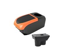 Reposabrazos Central Para Opel Para Corsa E 2015 14-19, Caja De Almacenamiento Para Reposabrazos Central Interior Accesorios Para Coche(A2 6USB Orange)