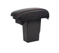Reposabrazos Central Para Peugeot 2008 2012 2013 2014 2015 2016 2017 2018 Caja Apoyabrazos Piezas Reequipamiento Detalles Caja Almacenamiento Central Accesorios Automóvil Caja Reposabrazos(A Black red