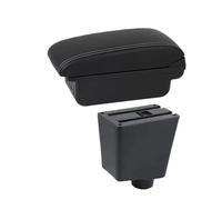 Reposabrazos Central Para SEAT Para Cordoba II 2003-2009 Caja De Almacenamiento Del Reposabrazos Interior Reequipamiento Dedicado(B1 white line 3USB)