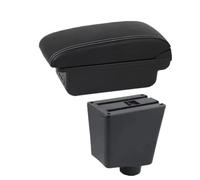 Reposabrazos Central Para Seat Para Ibiza 6j 6L 2001-2008 Reposabrazos Caja De Almacenamiento Para Reposabrazos Accesorios De Reequipamiento Dedicados Apoyabrazos Consola(B1 white line 3USB)