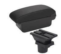 Reposabrazos Central Para VW UP Para Seat Mii Reposabrazos Coche Consola Caja Almacenamiento Portavasos Apoyabrazos capa Doble Caja(C Black line NO USB)