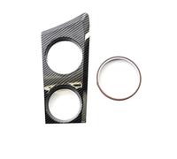 Reposabrazos Coche Embellecedor adhesivo para portavasos de coche de plástico ABS, compatible con BMW E81, E82, E87, E88, Serie 1, 04-11 Reposabrazos Organizadores(Carbon pattern RHD)