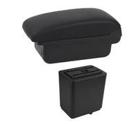 Reposabrazos Coche Para Citroen Para Berlingo Reposabrazos Caja Para Reposabrazos Modificación Interior Carga USB LED Consola Central(B1 Black Line)