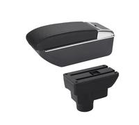 Reposabrazos Coche Para Corsa D Reposabrazos Caja Reposabrazos Respaldo Interior Pieza De Reequipamiento Caja De Almacenamiento Accesorio(B2 black line 7USB)