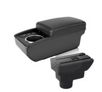 Reposabrazos Coche Para Opel Para Corsa D Caja De Almacenamiento Para Apoyabrazos De Consola Central Especial Modificación Interior Con USB Coche Apoyabrazos(B white line 6 usb)