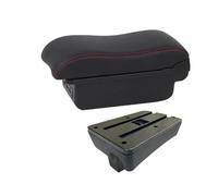 Reposabrazos Coche Para Peugeot Para 307 Para CC Para Convertible Reposabrazos Interior Caja Almacenamiento Accesorios Actualización Dedicados(B1 red line 3USB)