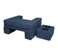 Reposabrazos con Almohada portavasos de Espuma de Alta Densidad, Set de Almohadas para Leer, Almohada para Leer con portátil, Adecuado para Usar en Oficina,Navy Blue,64 × 54 × 30 cm