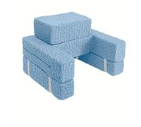 Reposabrazos con Almohada portavasos de Espuma de Alta Densidad, Set de Almohadas para Leer, Almohada para Leer con portátil, Adecuado para Usar en Oficina,Azul,64 × 54 × 30 cm