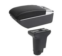 Reposabrazos Consola Central Accesorios De Reacondicionamiento Específicos Para El Interior Del Para Fiat 500 Caja Almacenamiento Central Para Reposabrazos(D black line 7USB)