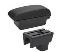 Reposabrazos Consola Central Para Suzuki Para Swift 2005-2024 Reposabrazos Guantera Accesorios Interiores Piezas De Repuesto Para Almacenamiento(B1 Black red 3USB)