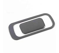 Reposabrazos de acero inoxidable negro cepillado para ventana central de ventilación de aire cubierta de manija de puerta de panel de engranajes decoración para Kia para Optima K5 2020 2021 (color: