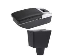 Reposabrazos De Coche Caja Almacenamiento Para Reposabrazos Coche Para Dacia Para Logan 2 Para Dokker Accesorios Reequipamiento Interior(A1 Black Line NO usb)