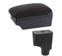 Reposabrazos De Coche Caja De Almacenamiento Modificada Para Toyota Para Yaris 2015 2016 2017 2018 2019 2020 2021(E1 Red Line)
