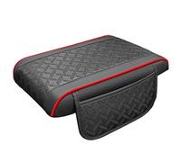 Reposabrazos de coche - Cubierta para caja de reposabrazos, almohadilla elevadora de brazo de coche, cubierta antideslizante para consola de coche, cojín de apoyo con bolsillos, cómoda cubierta de